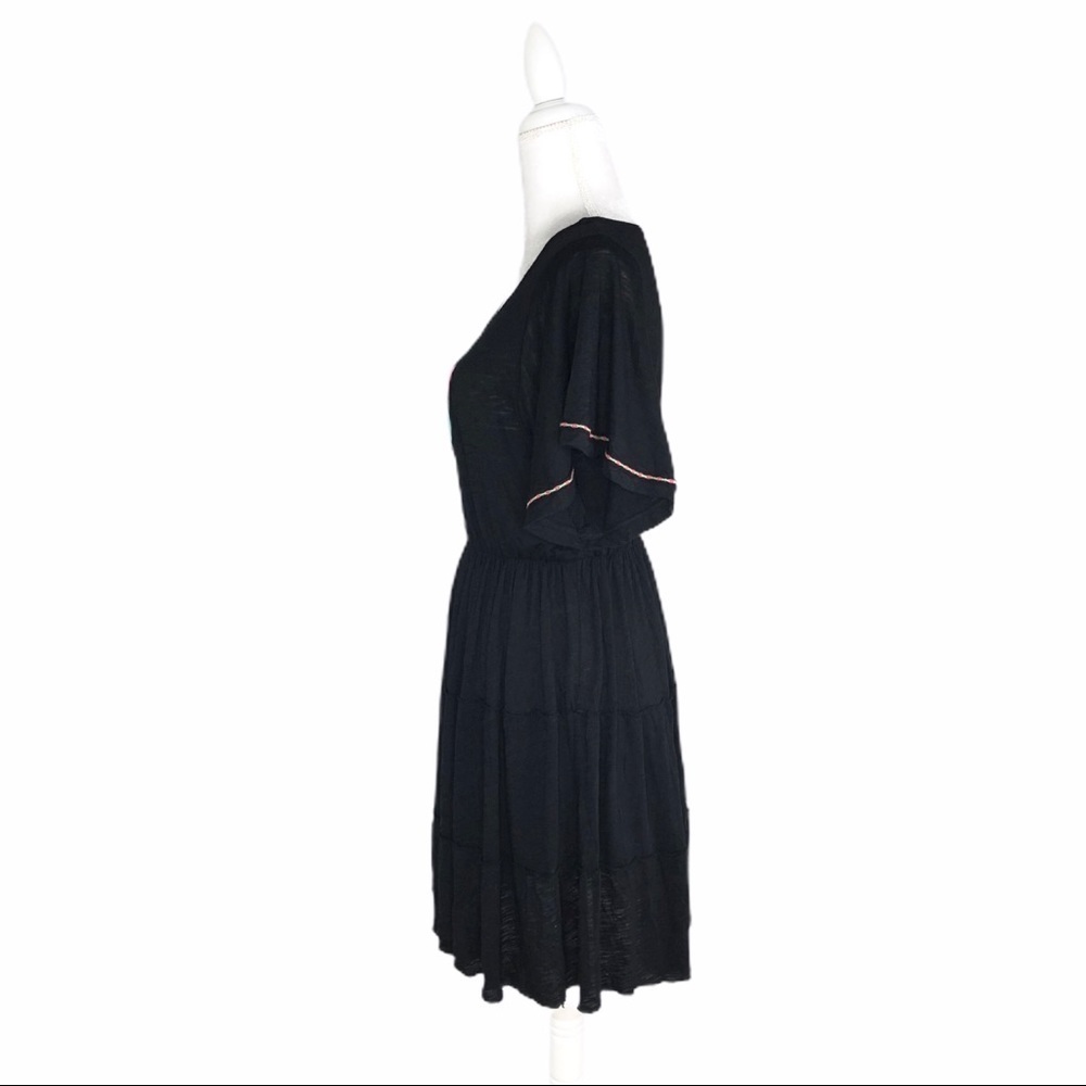 Pitusa Inca pima Campesino black minidress coverup beach swim medium - Picture 8 of 14